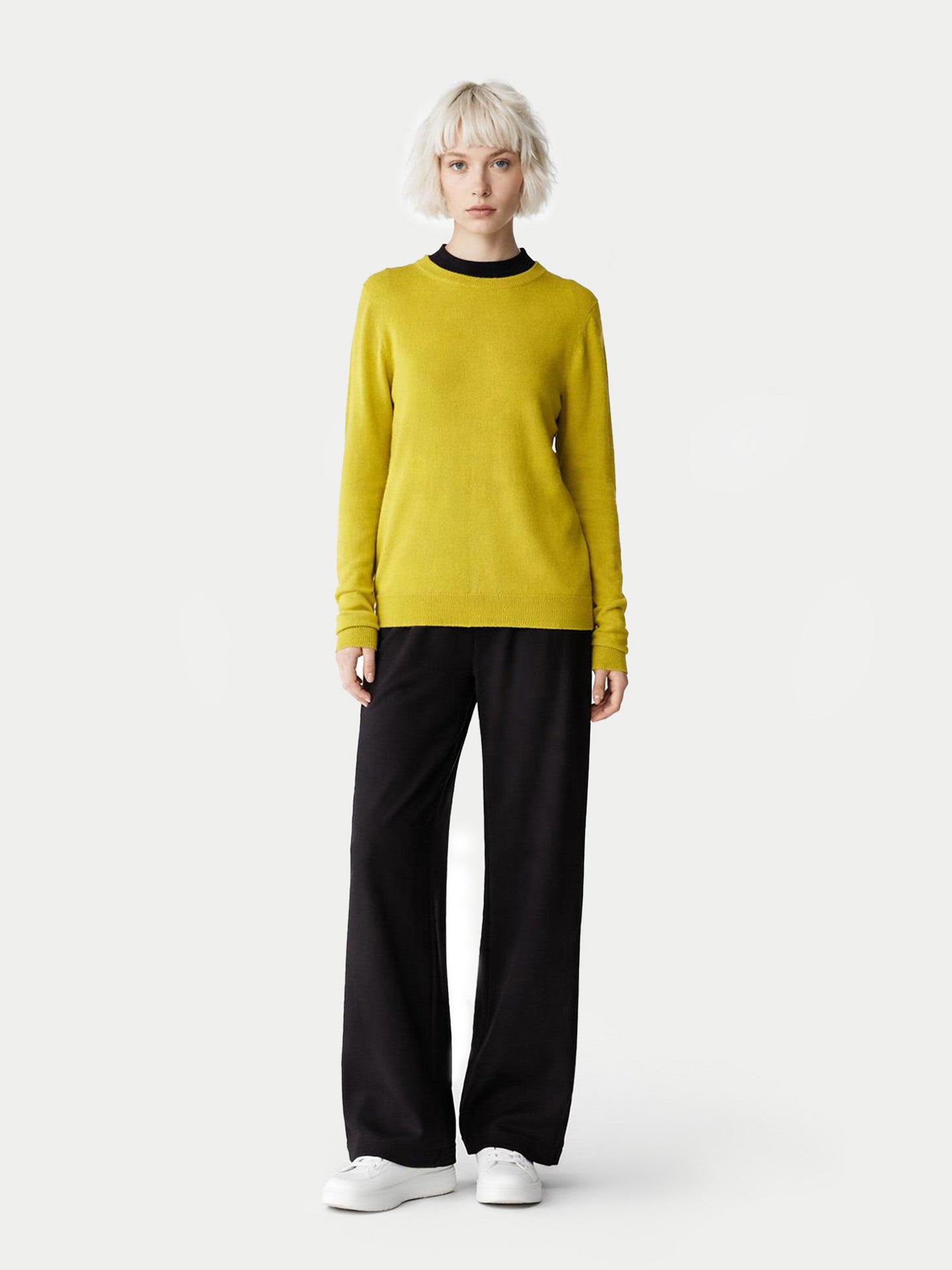 Pull col rond en cachemire Essential pour femmes