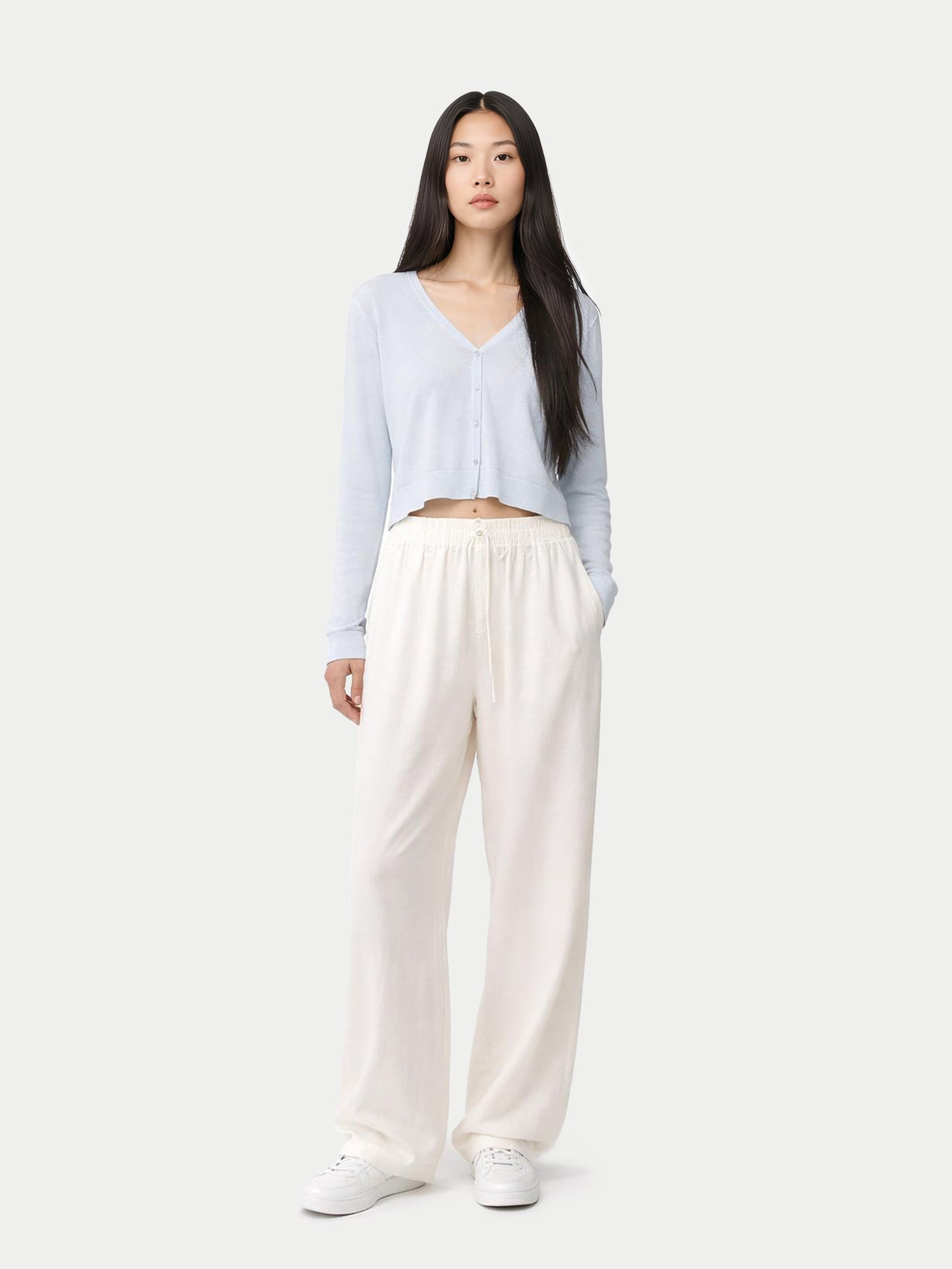Cardigan léger en soie de cachemire