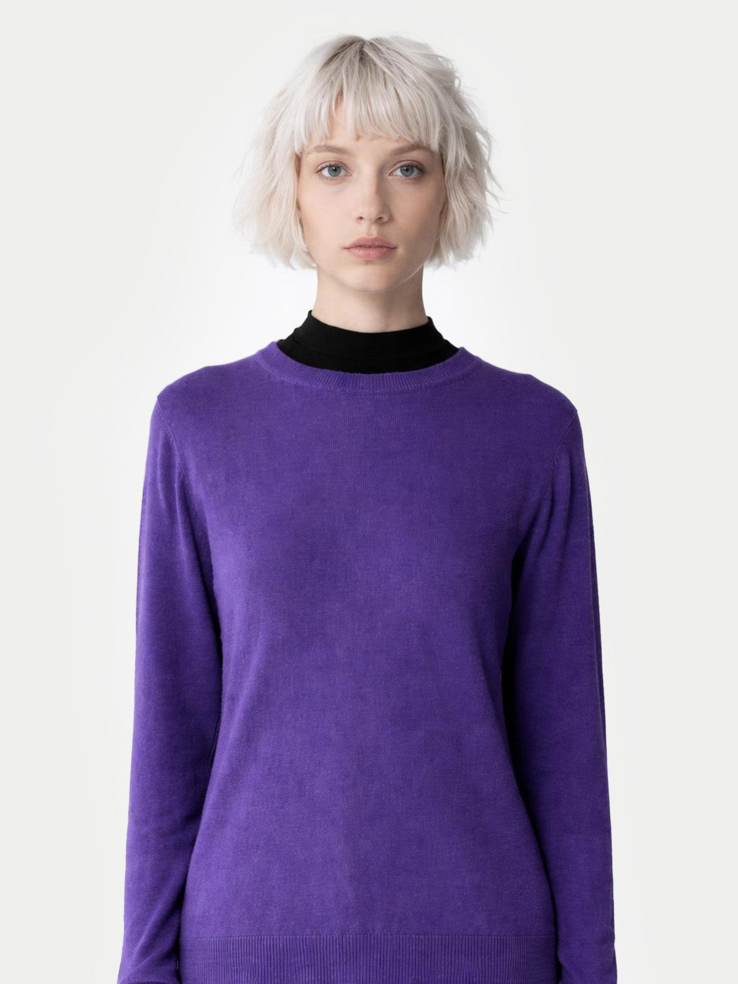 Pull col rond en cachemire Essential pour femmes