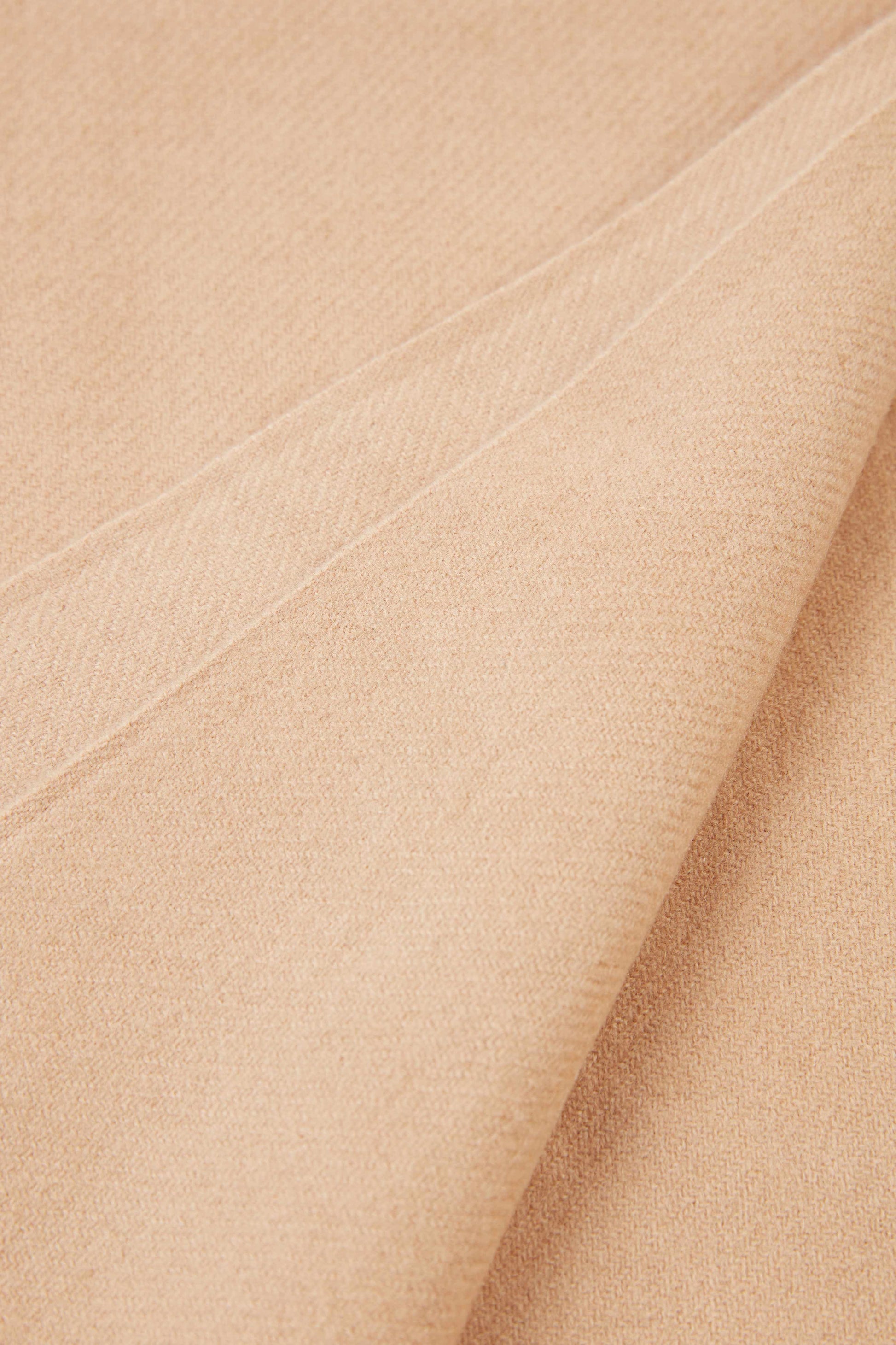 Couverture moyenne avec frange en cachemire amande grillée - Gobi Cashmere