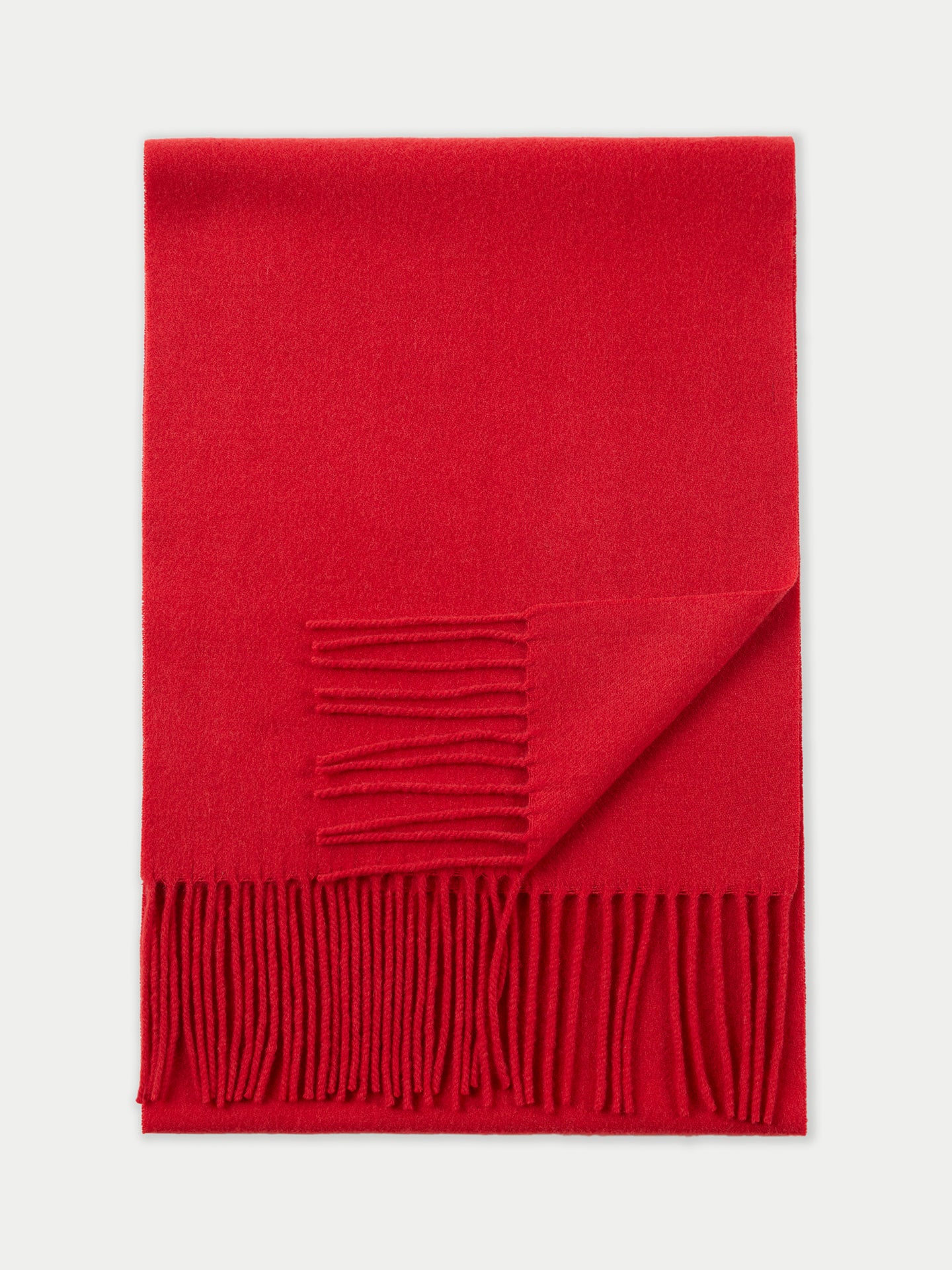 Écharpe avec franges en Cachemire unisex , couleur Rouge - Gobi Cashmere